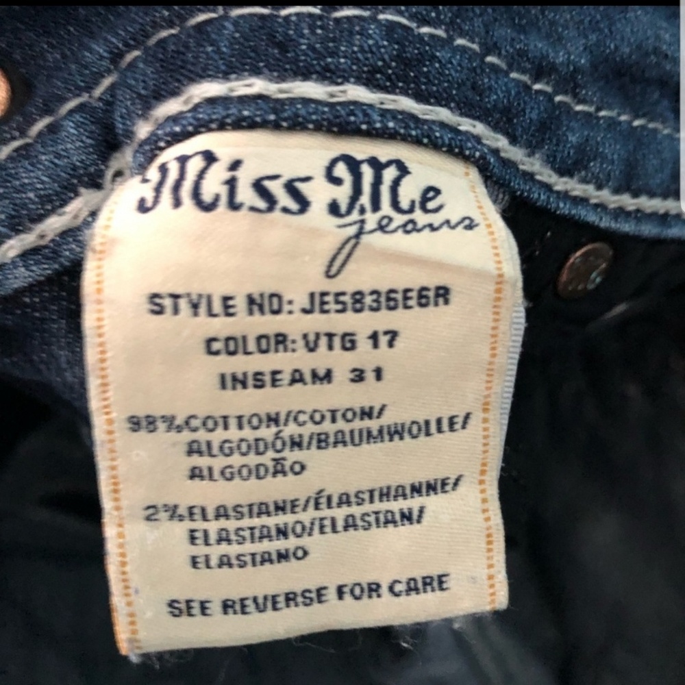 Miss Me Easy Boot Cut Sparkle Pockets Jeans
